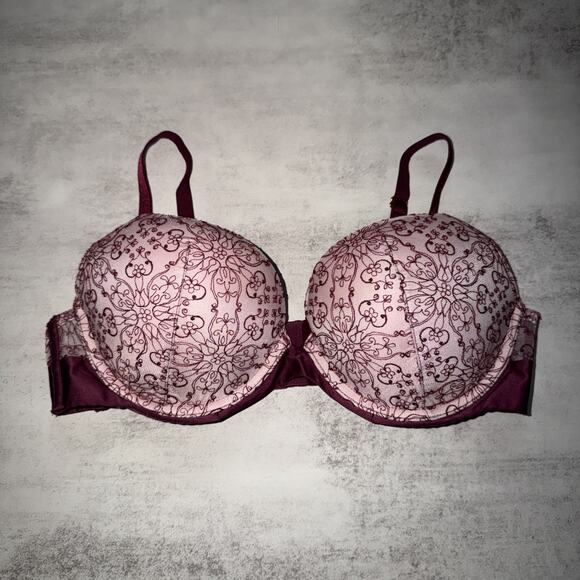 Victoria’s Secret Very Sexy Push Up Bra Embroidered 36C Underwire Floral - Picture 1 of 7